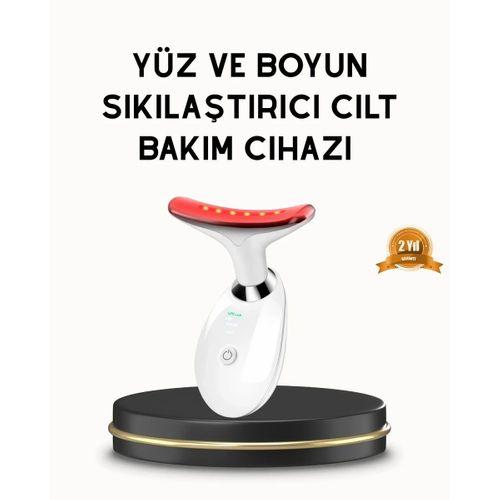 Boyun Ve Gıdı Toparlayıcı Ems Cilt Sıkılaştırıcı 7000 Titreşim Isı Terapisi