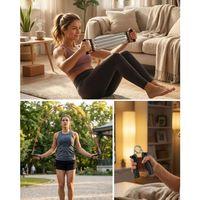 Evde Spor Seti Atlama İpi El Güçlendirici Ve Karın Aleti