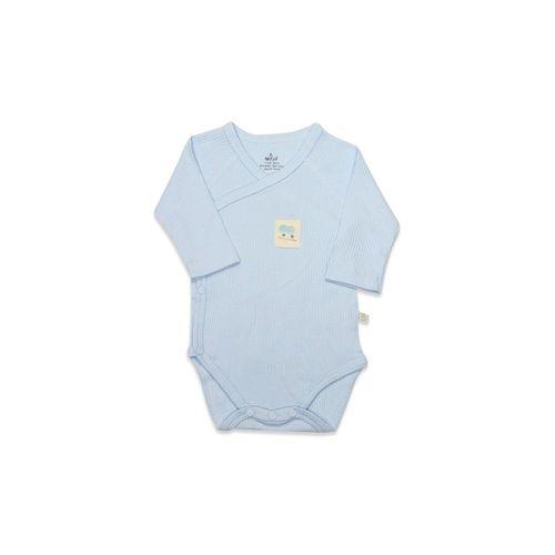 Bistyle Organic Modal Flying Balloons Kruvaze Uzun Kol Body BS17121 Mavi