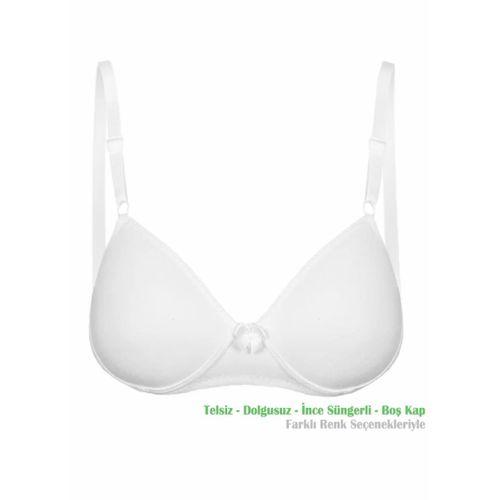 Alışveriş Meydanı Beyaz Genç Kız Çocuk Alıştırma Balensiz Boş Kap İlk Sütyen