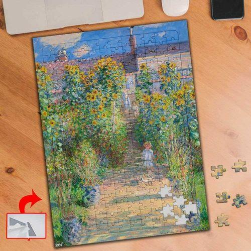 Vétheuil'deki Bahçe, Monet 240 Parça Puzzle Yapboz Tablo-452