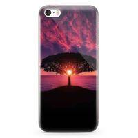 Apple iPhone SE Kılıf Güneşin Batışı Arka Kapak Koruma Desenli Full Koruyucu