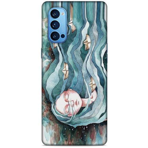 Oppo Reno 4 Pro Kılıf Depresyon (45) Liquid Air Kılıf Bordo Gri