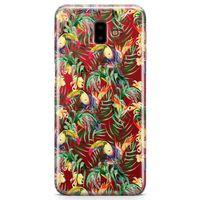 Samsung Galaxy J6 Plus Kılıf Tropika Arka Kapak Koruma Desenli Full Koruyucu