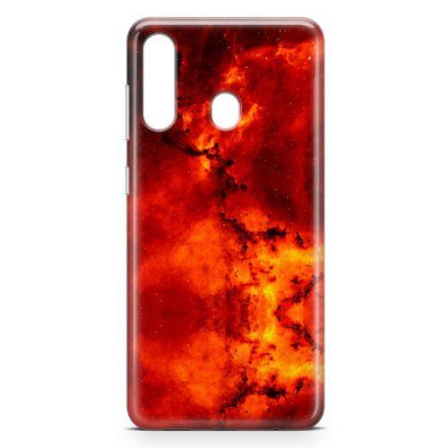 Samsung Galaxy M40 Kılıf Red Night Arka Kapak Koruma Desenli Full Koruyucu