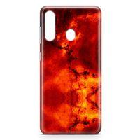 Samsung Galaxy M40 Kılıf Red Night Arka Kapak Koruma Desenli Full Koruyucu