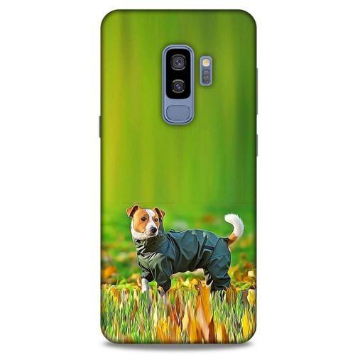 Samsung Galaxy S9 Plus Kılıf Köpek Kıyafetleri (26) Tpu Silikon Kılıf Jack Russell Yağmurluk