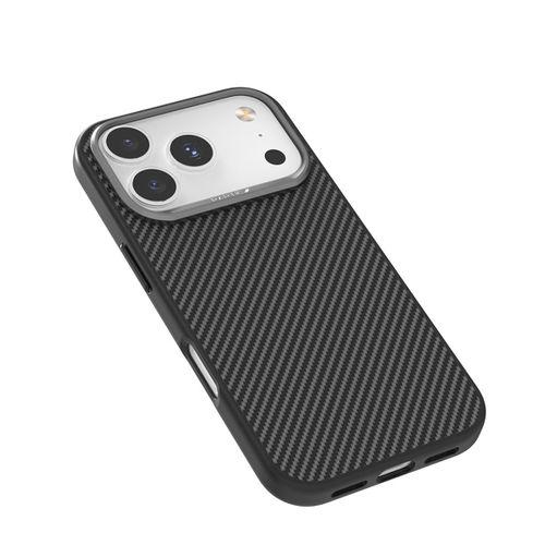 Apple iPhone 17 Pro Kılıf M-safe Şarj Özellikli 600D Metal Kamera Çerçeveli Raptic Aramid Fiber Serisi Kapak