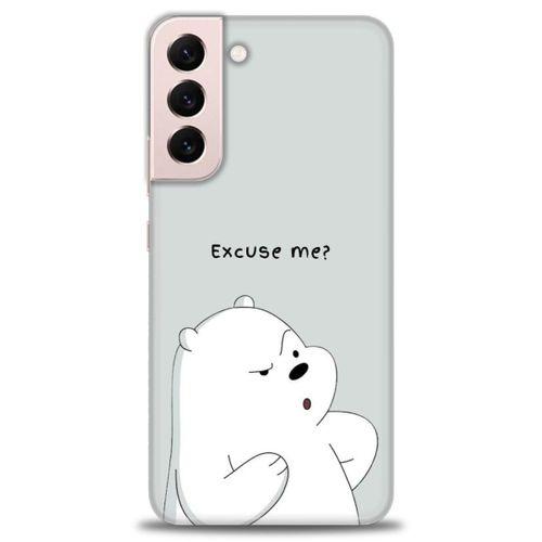 Samsung Galaxy S22 Plus Kılıf HD Baskılı Kılıf - Excuse Me + Tam Ekran Koruyucu