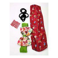 Renkli Desenli Taç Toka Bandana Set