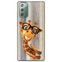 Lopard Samsung Galaxy Note 20 Uyumlu Kılıf GameX (43) Thin Fit Kılıf Gözlüklü Zürafa