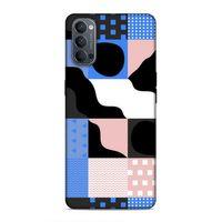 Oppo Reno 4 Uyumlu Kılıf Insomnia (44) Tough Armor Kılıf Mavi Siyah