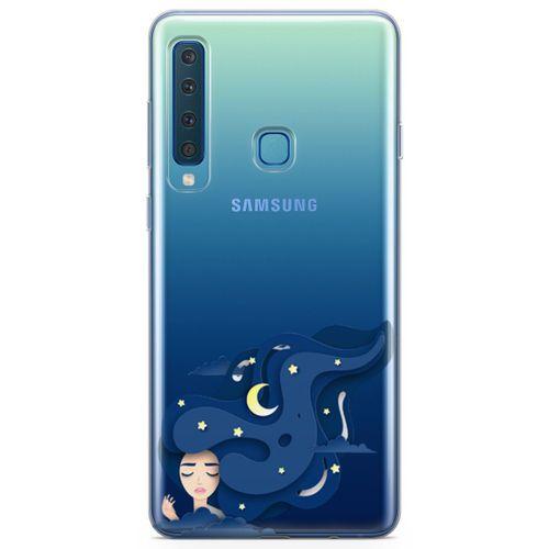 Samsung Galaxy A9 2018 Kılıf Origami Kadın Arka Kapak Koruma Desenli Full Koruyucu