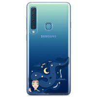 Samsung Galaxy A9 2018 Kılıf Origami Kadın Arka Kapak Koruma Desenli Full Koruyucu