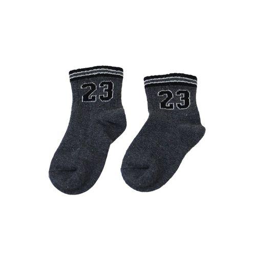 Bibaby Biorganic Number Yaş Kısa Soket Çorap 68422 Gri