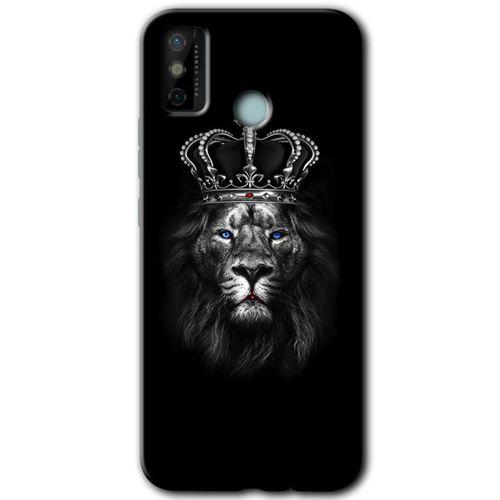 Tecno Spark 6 Go Kılıf HD Desen Baskılı Arka Kapak - King Lion