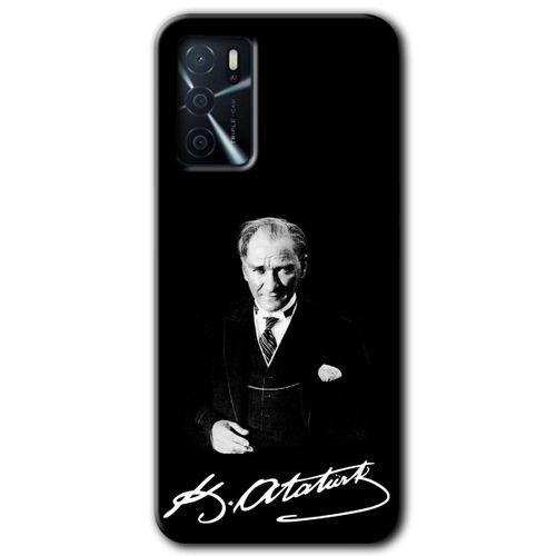 Oppo A16 Kılıf HD Desen Baskılı Arka Kapak - Atatürk İmza