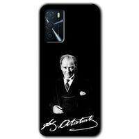 Oppo A16 Kılıf HD Desen Baskılı Arka Kapak - Atatürk İmza
