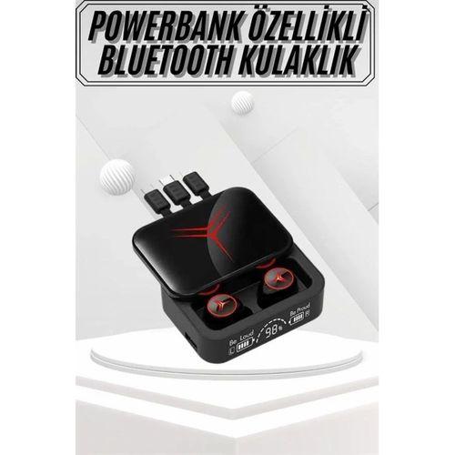 Kablosuz Bluetooth Kulaklık Powerbank Özellikli Göstergeli Hd Mikrofon