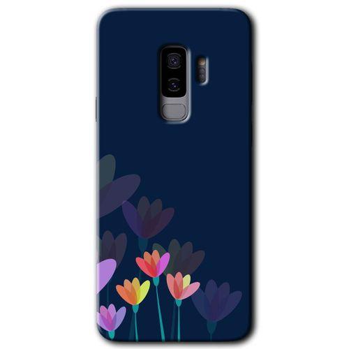 Potkal Hediye Fabrikası Samsung Galaxy S9 Plus Kılıf HD Desen Baskılı Arka Kapak - Çizim Çiçekleri