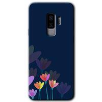 Potkal Hediye Fabrikası Samsung Galaxy S9 Plus Kılıf HD Desen Baskılı Arka Kapak - Çizim Çiçekleri