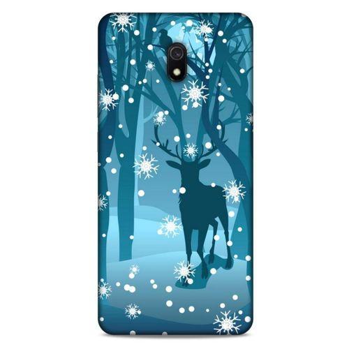 Xiaomi Redmi 8A Kılıf Snowix (28) Arka Kapak Mavi Koyu