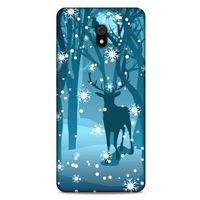 Xiaomi Redmi 8A Kılıf Snowix (28) Arka Kapak Mavi Koyu