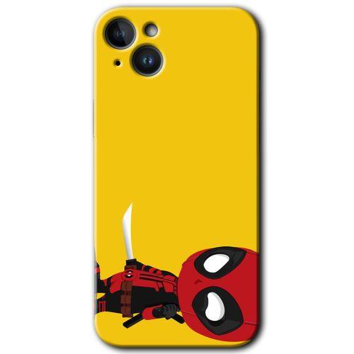 iPhone 14 Plus HD Baskılı Kılıf + 9D Tam Ekran Koruyucu - DeadPool 6