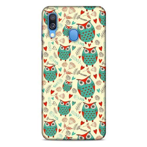 Baykuşlar (20) Desenli Silikon Kapak Telefon Kabı Samsung Galaxy A40 Kılıf