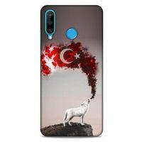 Huawei P30 Lite Uyumlu Kılıf Ottoman (31) TPU Kılıf Kurt