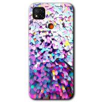 Xiaomi Redmi 9c Kılıf Baskılı Arka Kapak - Mosaic Fragments Colorfull +Tam Ekran Koruyucu