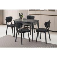 Tekno Elma MDF Açılır Mutfak Masa Sandalye Takımı 60x100