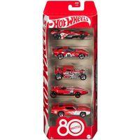 Hot Wheels Mattel 80th Anniversary Set of 5 Vehicles JGK08