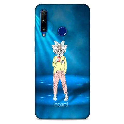 Huawei Y6P Kılıf FunnyMaX (38) Neo Hybrid Kılıf Açık Mavi
