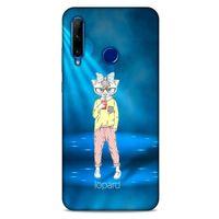 Huawei Y6P Kılıf FunnyMaX (38) Neo Hybrid Kılıf Açık Mavi