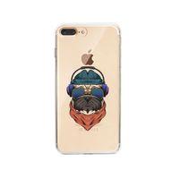 iPhone 7 Plus Pug Lens Korumalı Şeffaf Telefon Kılıfı
