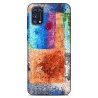 Lopard Samsung Galaxy M31 Uyumlu Kılıf Soyut Sanat (49) Baskılı Ultra Silikon Kılıf