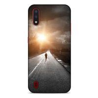 Samsung Galaxy A01 Kılıf Depresyon (38) Neo Hybrid Kılıf Yeşil Kırmızı Mor