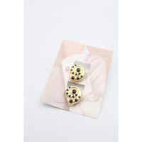 Deniz Kabuğu Düğme Broş - Altın