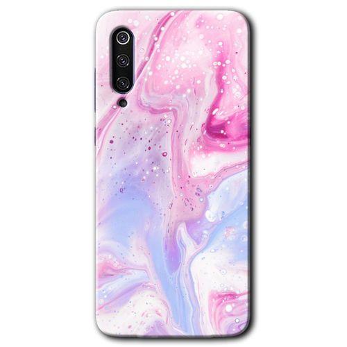 MRCİLETİSİM Xiaomi Mi 9 SE Kılıf HD Desen Baskılı Arka Kapak+Temperli Cam - Kabarmış Leke