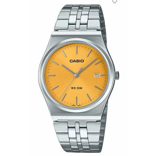 Casio MTP-B145D-9AVDF Quartz Çelik Gri Sarı Kadran 35 mm Erkek Kol Saati