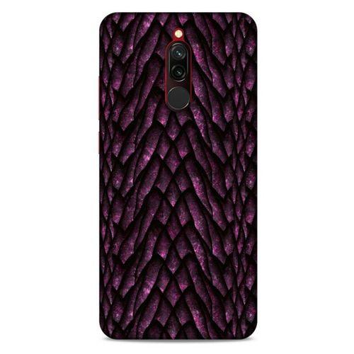 Xiaomi Redmi 8 Kılıf Dragons (7) Telefon Kılıfı Ejderha Skin Bordo