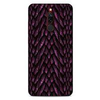 Xiaomi Redmi 8 Kılıf Dragons (7) Telefon Kılıfı Ejderha Skin Bordo