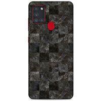 Mermer Desenli (47) Tema Crystal Flex Kılıf Zeytin Samsung Galaxy A21s Kılıf