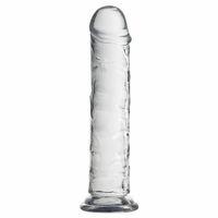 MYST COLOR Dildo Realistik Jel Dokuda Testissiz Ultra Yumuşak Şeffaf Yapay Penis 20 CM
