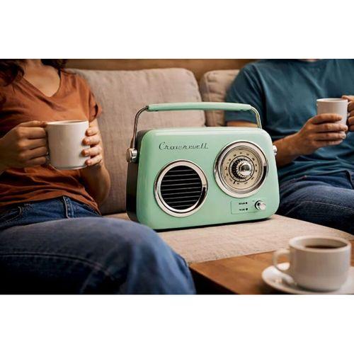 Retro Tasarımlı Bluetooth Fm Radyo Mint Yeşil