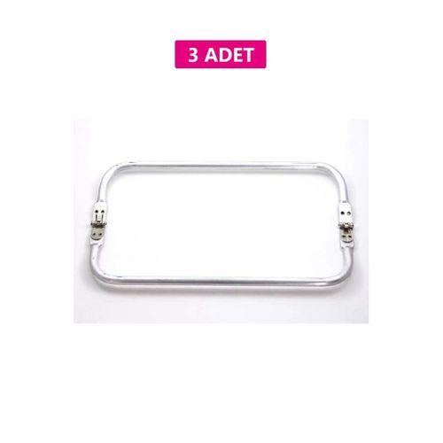 Gizli Metal Çanta Bursu – 3 Adet - 30 cm - Metal Çanta Aparatı Çanta Aksesuarı