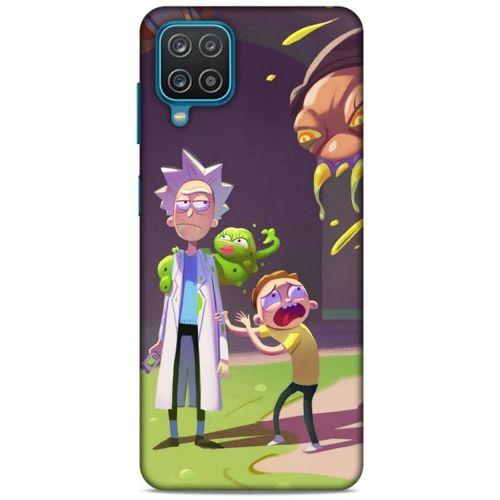 Samsung Galaxy A12 Uyumlu Kılıf Rick And Morty (31) TPU Kılıf Cronenberg Rick