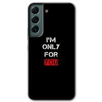 Samsung Galaxy S22 Kılıf HD Desen Baskılı Arka Kapak + Temperli Cam - For You