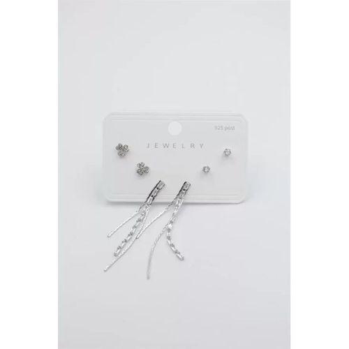 Çoklu Set Küpe - Gümüş